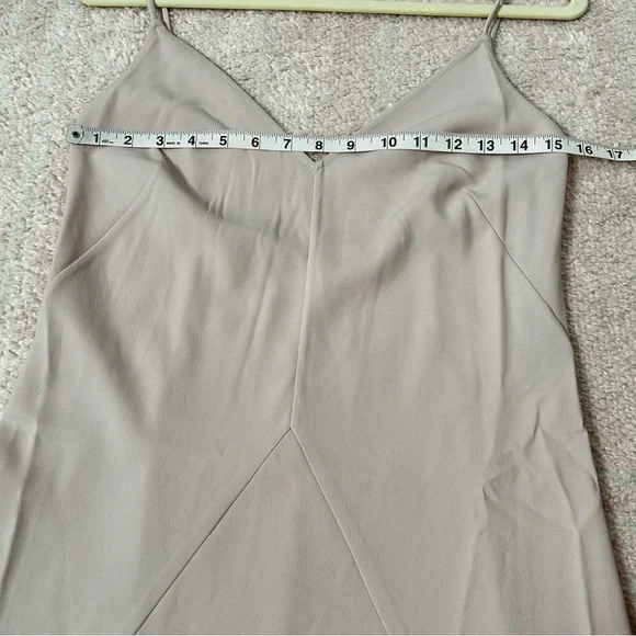 Thakoon Dusty Blush Nude Midi Slip Dress Size 4 Minimalist Clean Girl Neutral - Picture 5 of 14